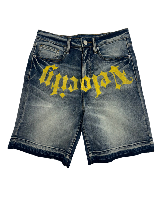 VS JORTS YELLOW LETTERING